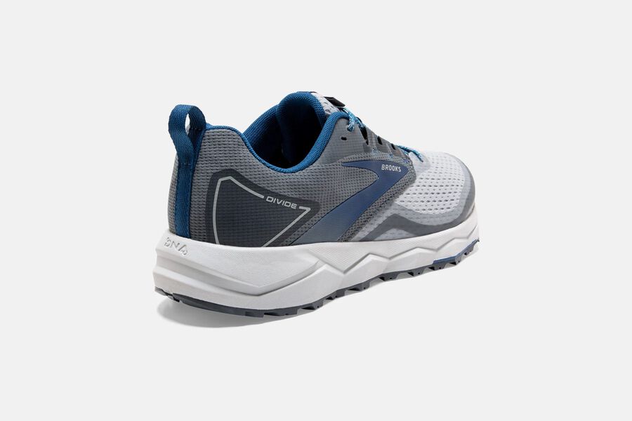 Brooks Running Shoes - Divide 2 Trail Mens - Grey/Blue - FVZ-914802